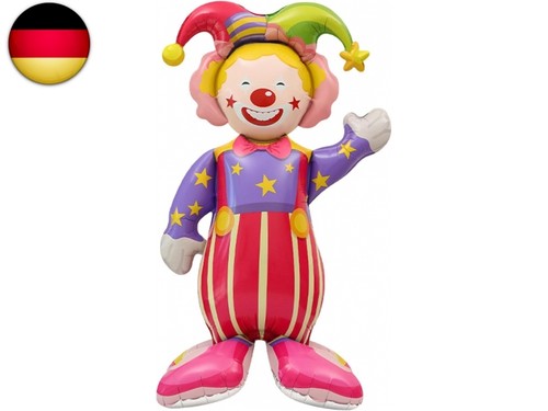 Clown deko folienballon - clown,