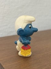 Schlumpf ÜEi - Nachtwächter Bemalungsfehler UNIKAT | Original Laterne gelb 1983