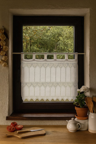 Fenstervorhang aus baumwolle - fenstervorhang,