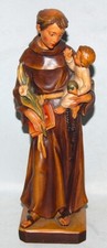 Farbige Holzfigur, Heiliger