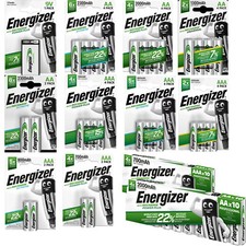 Energizer Accu Recharge C, 9V, AA, AAA, 175mAh - 2500mAh