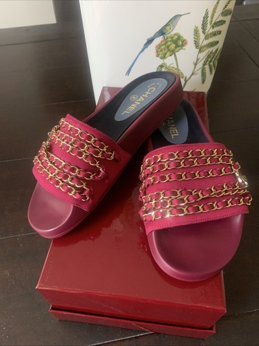 Chanel ketten logo sandalen - chanel,