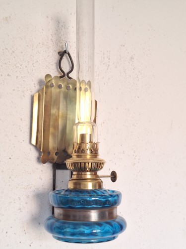 Alte petroleum wand lampe - alte,