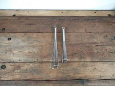 Vintage WMF Rührbesen 2er-Set – Profi Rührblitz 32/27 cm, Edelstahl, Chocolade