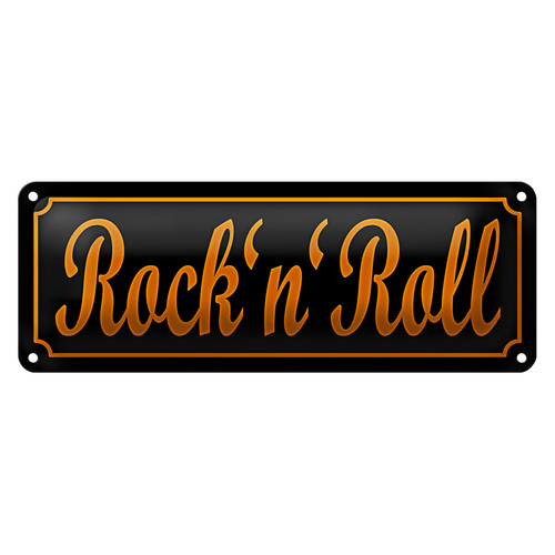 Blechschild rock roll - blechschild, rock'n'roll