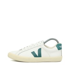 Veja Damen Campo Schuhe Weiß/Grü Leder Low Top Vegan Sneaker EU 37