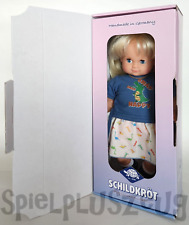 Schildkröt Schlummerle Puppe 32cm blond Mädchenpuppe Schlafaugen