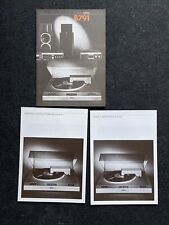 STUDER REVOX B791 Operating Instructions Manual + Produkthefte magazines