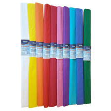 10 Rollen Krepppapier 50 x 250
