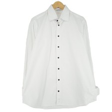 Suitsupply Herrenhemd Weiß Slim Fit Er4 Größe 43 Ägyptische Manschettenknöpfe