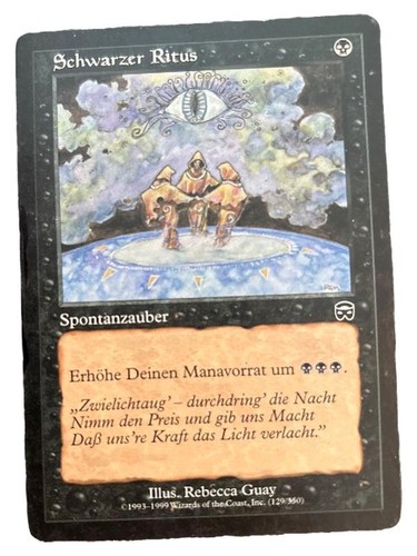 Magic the gathering - gathering, schwarzer