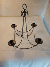 Kerzenhalter  Metall  - Aufhängbar - Stumpfkerzen - Deckenleuchte - Vintage 