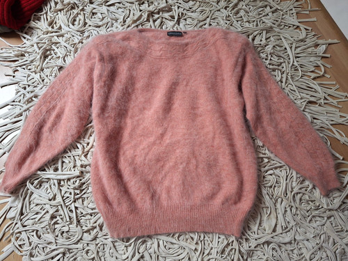 Strickpullover angora apricot - strickpullover,