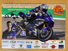 Vasco Van Der Valk Autogramm handsigniert Motorrad Rennfahrer NL IDM WM SSP