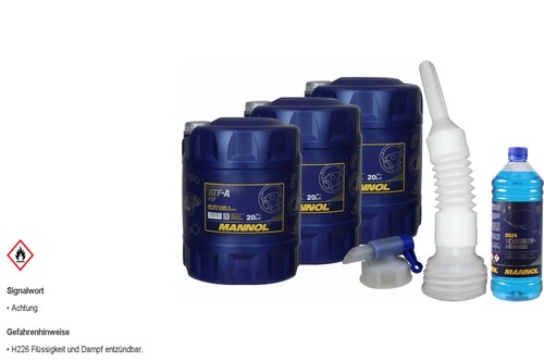 60l mannol hydrauliköl - mannol, atf-a