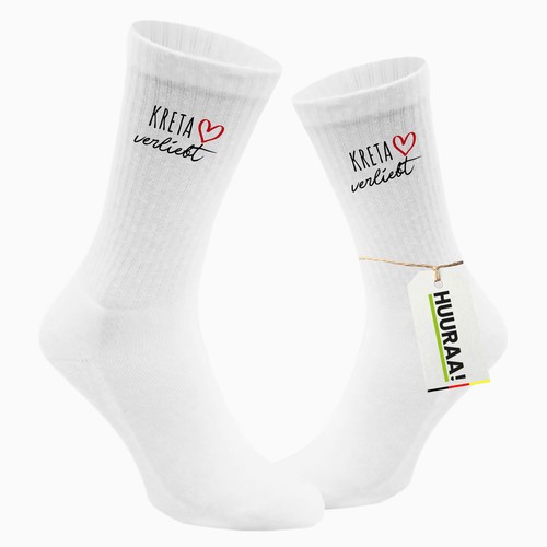 Socken kreta verliebt - kreta,
