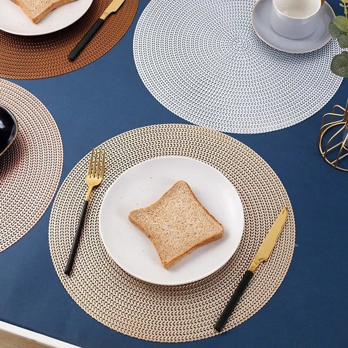 4xtischset gold untersetzer - gold,