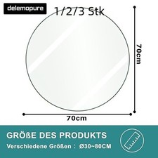 Glastisch Tischplatte aus