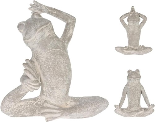 Yoga frosch dekofigur höhe - yoga, dekofigur,