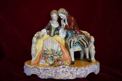 Antike porzellan figur doccia - porzellan,