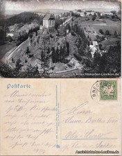 Ansichtskarte Stein-Gefrees Panorama mit Burgruine 1908