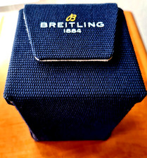 ORIGINALE ECO BREITLING BOX UHRENBOX WATCHBOX AUFBEWAHRUNGSBOX BLAU NEU!!