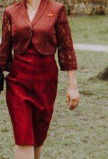 Standesamt Kleid in Weinrot gr. 40/42