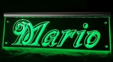Mario LED Namensschild oder