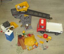 Playmobil 4041  Förderanlage LKW Maurer Dixi Klo Baustelle Konvolut Zubehör