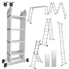 3,8M 5m 6m Teleskopleiter Aluleiter Klappleiter Ausziehleiter Stehleiter / Haken