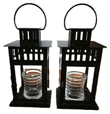 IKEA Laternen 2x Schwarz + 2