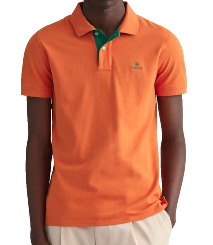 Gant herren poloshirt orange - gant,