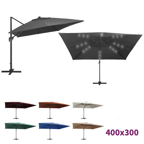 Led sonnenschirm 4x3m - sonnenschirm,