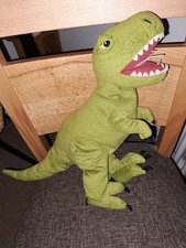 Dinosaurier Kuscheltier T Rex Plüschtier Grün ca 50 cm Stofftier Top Zustand 