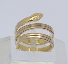 Schlangenring in 18 kt 18k 750 er Gelb Gold Ring Goldring Schlange Gr. 51 Damen
