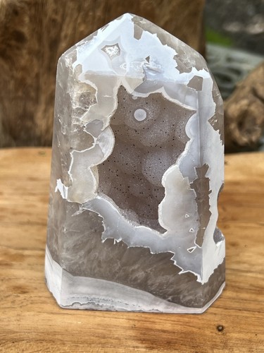 Druzy achatspitze weißsalz - druzy,