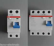ABB - FI-Schalter FI-Schutzschalter 2/4 polig - F202/F204 , 25/40/63A, wählbar ⚡