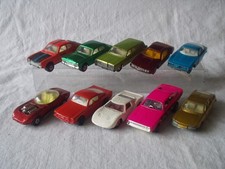13. Matchbox Lesney Konvolut 10 Modellen: Iso Grifo, Ford Capri, Mustang, etc.