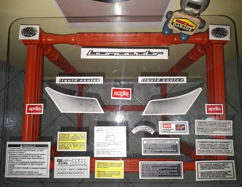 Aufkleber set aprilia - aprilia, leonardo