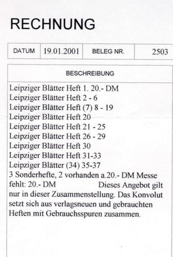 Leipziger blätter - leipziger,