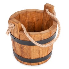 Holzeimer Blumentopf