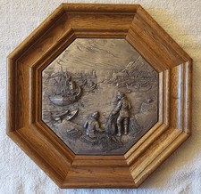 Zinnbild Krabbenfischer Relief