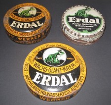 3x orig. uralte ERDAL Dose --