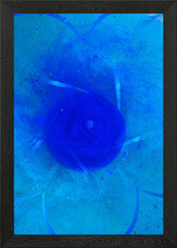 Blaues Herz gerahmtes Wandbild