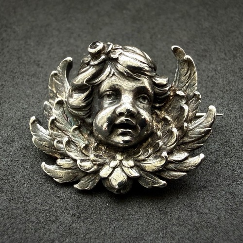 Jugendstil brosche silber - jugendstil,