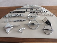 Opel Oldtimer Embleme Schriftzüge Kadett Admiral Rekord GT Manta neu u gebraucht