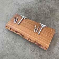 Wandboard Eiche Massiv Holz Board Regal Steckboard Regalbrett Baumkante Brett !