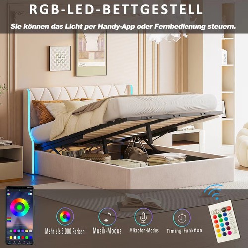 Polsterbett doppelbett 140x200 - polsterbett,