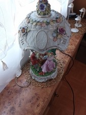 Porzellan Tischlampe