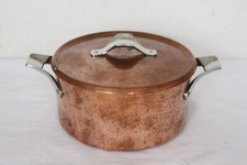 SCHÖNER KUPFERTOPF VON GEORG JENSEN,DÄNEMARK,DESIGN HENNING KOPPEL #12091